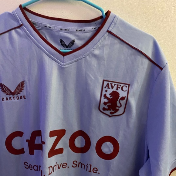 Light Blue AVFC Castore Cazoo Jersey - Picture 2 of 6